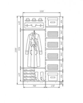 Шкаф-купе ХИТ 22-4-12-11 (420) в Троицке - troick.ok-mebel.com | фото 5