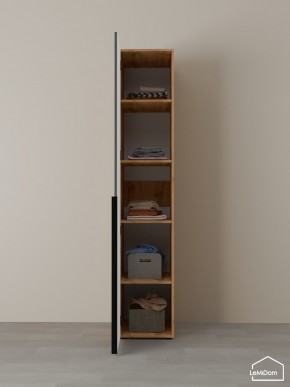 Шкаф Linnea MHR-1-2 2050х400х510 (ДВ-М 11.1.25) в Троицке - troick.ok-mebel.com | фото 4