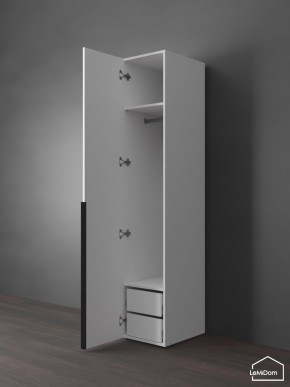 Шкаф Linnea MHR-1-3 2050х400х510 (Белый-М 11.1.2) в Троицке - troick.ok-mebel.com | фото 5