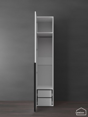 Шкаф Linnea MHR-1-3 2050х400х510 (Белый-М 11.1.2) в Троицке - troick.ok-mebel.com | фото 6