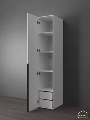 Шкаф Linnea MHR-1-3 2050х400х510 (Белый-М 11.1.2) в Троицке - troick.ok-mebel.com | фото 5