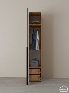 Шкаф Linnea MHR-1-3 2050х400х510 (ДВ-М 11.1.25) в Троицке - troick.ok-mebel.com | фото 5