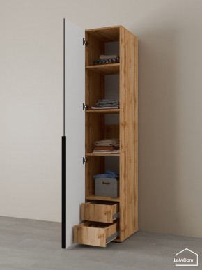 Шкаф Linnea MHR-1-4 2050х400х510 (ДВ-М 11.1.25) в Троицке - troick.ok-mebel.com | фото 5