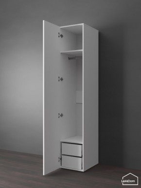 Шкаф Linnea MHR-1PO-3 2050х400х510 (Белый-М 11.1.2) в Троицке - troick.ok-mebel.com | фото 4