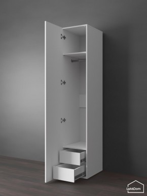 Шкаф Linnea MHR-1PO-3 2050х400х510 (Белый-М 11.1.2) в Троицке - troick.ok-mebel.com | фото 5