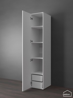 Шкаф Linnea MHR-1PO-4 2050х400х510 (Белый-М 11.1.2) в Троицке - troick.ok-mebel.com | фото 5