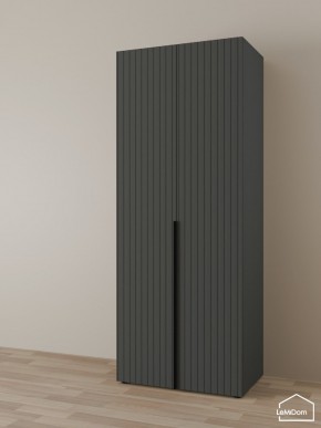 Шкаф Linnea MHR-2 2050х800х510 (Графит-М 11.1.25) в Троицке - troick.ok-mebel.com | фото