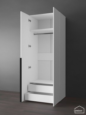 Шкаф Linnea MHR-2-3 2050х800х510 (Белый-М 11.1.2) в Троицке - troick.ok-mebel.com | фото 5