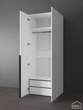Шкаф Linnea MHR-2-3 2050х800х510 (Белый-М 11.1.2) в Троицке - troick.ok-mebel.com | фото 6
