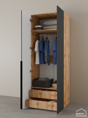 Шкаф Linnea MHR-2-3 2050х800х510 (ДВ-М 11.1.25) в Троицке - troick.ok-mebel.com | фото 6
