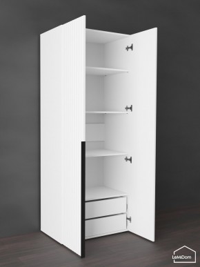 Шкаф Linnea MHR-2-4 2050х800х510 (Белый-М 11.1.2) в Троицке - troick.ok-mebel.com | фото 6