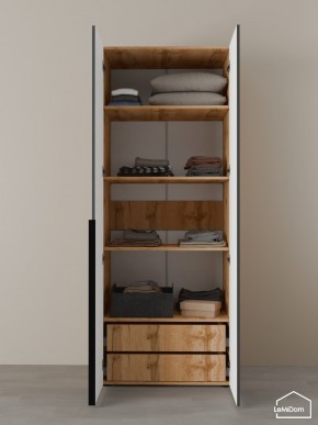 Шкаф Linnea MHR-2-4 2050х800х510 (ДВ-М 11.1.25) в Троицке - troick.ok-mebel.com | фото 5