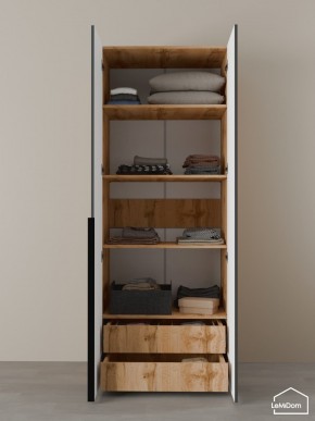 Шкаф Linnea MHR-2-4 2050х800х510 (ДВ-М 11.1.25) в Троицке - troick.ok-mebel.com | фото 6