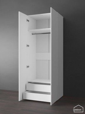 Шкаф Linnea MHR-2PO-3 2050х800х510 (Белый-М 11.1.2) в Троицке - troick.ok-mebel.com | фото 5