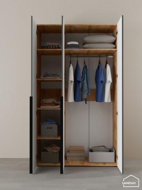 Шкаф Linnea MHR-3-1 2050х1200х510 (ДВ-М 11.1.25) в Троицке - troick.ok-mebel.com | фото 4