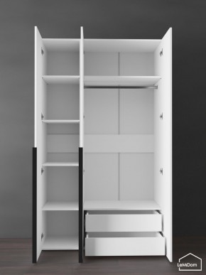 Шкаф Linnea MHR-3-2 2050х1200х510 (Белый-М 11.1.1) в Троицке - troick.ok-mebel.com | фото 6