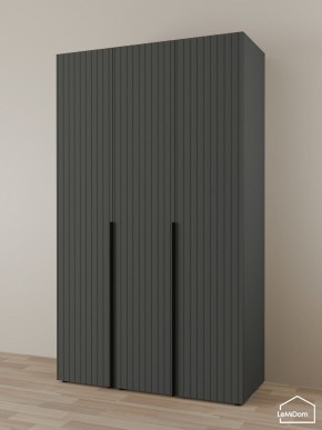 Шкаф Linnea MHR-3-2 2050х1200х510 (Графит-М 11.1.25) в Троицке - troick.ok-mebel.com | фото