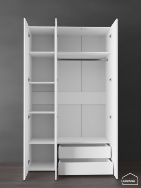 Шкаф Linnea MHR-3PO-2 2050х1200х510 (Белый-М 11.1.2) в Троицке - troick.ok-mebel.com | фото 5