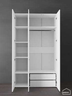 Шкаф Linnea MHR-3PO-2 2050х1200х510 (Белый-М 11.1.2) в Троицке - troick.ok-mebel.com | фото 6