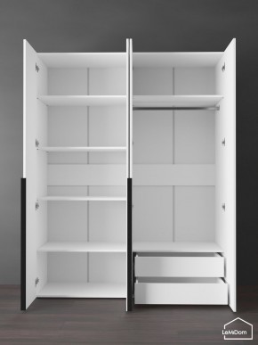 Шкаф Linnea MHR-4-2 2050х1600х510 (Белый-М 11.1.2) в Троицке - troick.ok-mebel.com | фото 5