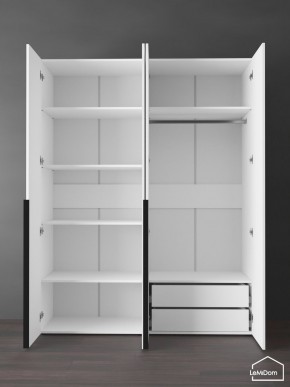 Шкаф Linnea MHR-4-2 2050х1600х510 (Белый-М 11.1.2) в Троицке - troick.ok-mebel.com | фото 6