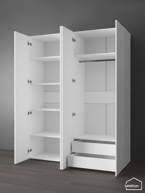 Шкаф Linnea MHR-4PO-2 2050х1600х510 (Белый-М 11.1.2) в Троицке - troick.ok-mebel.com | фото 6