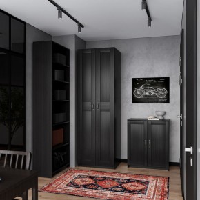 Шкаф МАКС двухстворчатый, цвет Дуб Венге в Троицке - troick.ok-mebel.com | фото 4