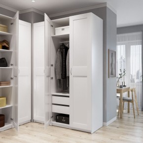 Шкаф МАКС однодверный, цвет белый в Троицке - troick.ok-mebel.com | фото 4