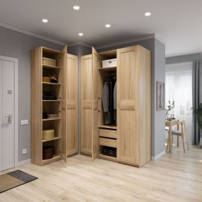 Шкаф МАКС однодверный узкий, цвет Дуб Сонома в Троицке - troick.ok-mebel.com | фото 4