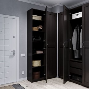 Шкаф МАКС однодверный узкий, цвет Дуб Венге в Троицке - troick.ok-mebel.com | фото 4