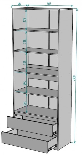 Шкаф Мальта H185 в Троицке - troick.ok-mebel.com | фото 2