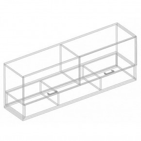 Шкаф настенный "Сандра" 1300 (Белый лофт) в Троицке - troick.ok-mebel.com | фото 4