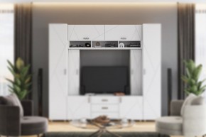 Шкаф настенный "Сандра" 1500 (Белый лофт) в Троицке - troick.ok-mebel.com | фото 2
