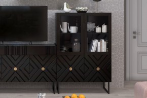 Шкаф низкий (2 стеклодвери) Марсель в Троицке - troick.ok-mebel.com | фото 7
