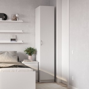 Шкаф ПЕГАС однодверный, цвет белый в Троицке - troick.ok-mebel.com | фото 4