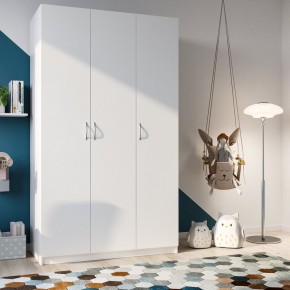Шкаф ПЕГАС трехдверный, цвет белый в Троицке - troick.ok-mebel.com | фото 2