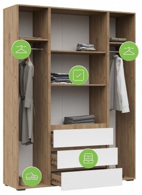 Шкаф платяной Элла в Троицке - troick.ok-mebel.com | фото 4