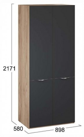 Шкаф платяной Глосс СМ-319.07.003 в Троицке - troick.ok-mebel.com | фото 4