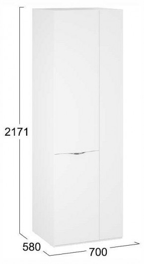 Шкаф платяной Глосс СМ-319.07.006 в Троицке - troick.ok-mebel.com | фото 4