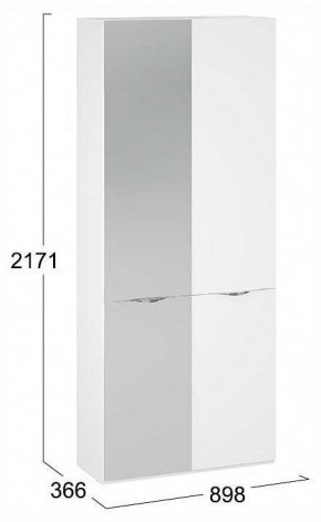 Шкаф платяной Глосс СМ-319.07.015 в Троицке - troick.ok-mebel.com | фото 4