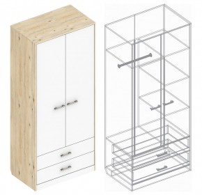 Шкаф "Милана" 2-х створчатый с 2 ящиками в Троицке - troick.ok-mebel.com | фото 3