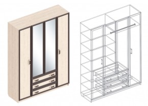 НАОМИ Шкаф 4-х створчатый в Троицке - troick.ok-mebel.com | фото 3