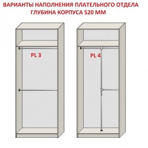 Шкаф распашной серия «ЗЕВС» (PL3/С1/PL2) Серый камень/Небраска натуральный в Троицке - troick.ok-mebel.com | фото 10