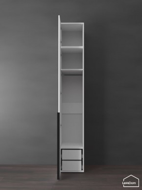Шкаф с антресолью Linnea MHR-1A-3 2450х400х510 (Белый-М 11.1.2) в Троицке - troick.ok-mebel.com | фото 5
