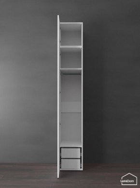 Шкаф с антресолью Linnea MHR-1POA-3 2450х400х510 (Белый-М 11.1.1) в Троицке - troick.ok-mebel.com | фото 5