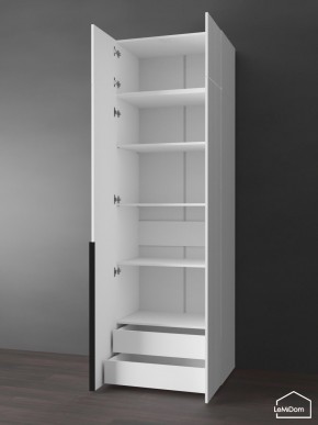 Шкаф с антресолью Linnea MHR-2A-4 2450х800х510 (Белый-М 11.1.2) в Троицке - troick.ok-mebel.com | фото 5