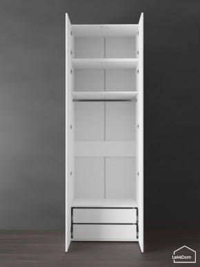 Шкаф с антресолью Linnea MHR-2POA-3 2450х800х510 (Белый-М 11.1.2) в Троицке - troick.ok-mebel.com | фото 5