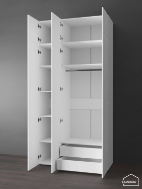 Шкаф с антресолью Linnea MHR-3POA-2 2450х1200х510 (Белый-М 11.1.1) в Троицке - troick.ok-mebel.com | фото 5