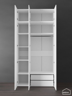 Шкаф с антресолью Linnea MHR-3POA-2 2450х1200х510 (Белый-М 11.1.1) в Троицке - troick.ok-mebel.com | фото 6
