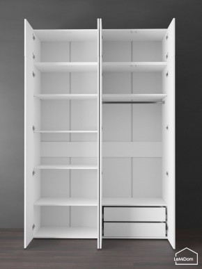 Шкаф с антресолью Linnea MHR-4POA-2 2450х1600х510 (Белый-М 11.1.2) в Троицке - troick.ok-mebel.com | фото 5